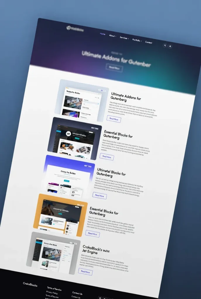 Dynamic content with filters and listings