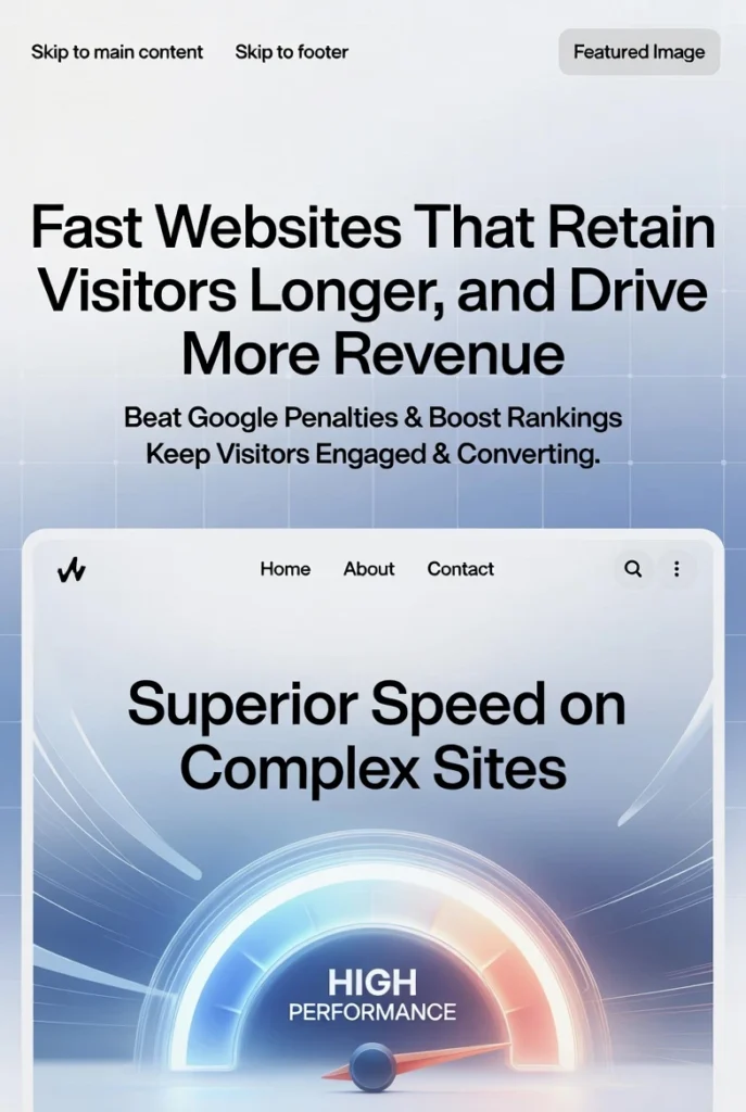High Google PageSpeed score illustration